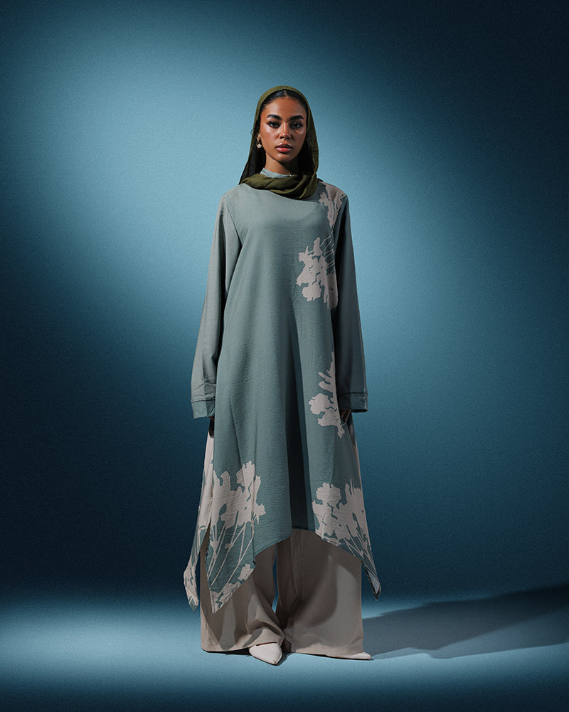 Floral Long Blouse - 1285