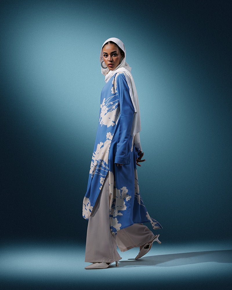 Floral Long Blouse - 1285