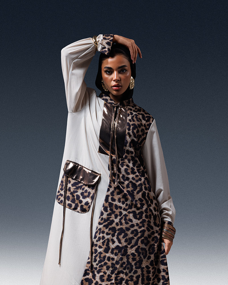 Leopard long blouse - 1300