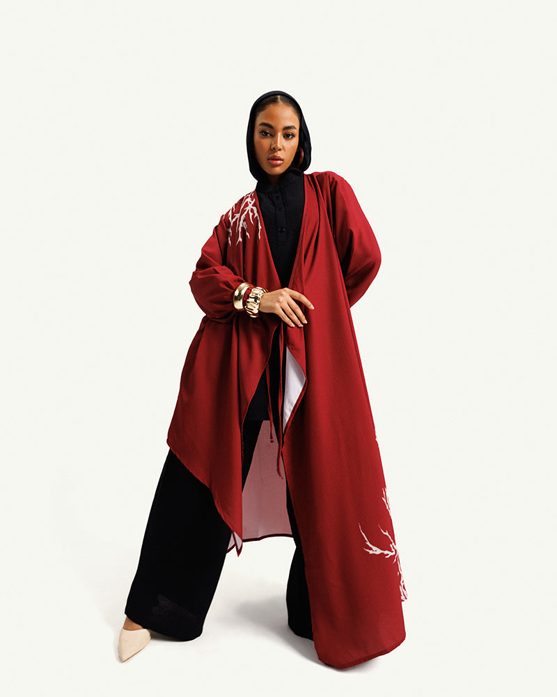 Jacquard Soft Drape Cardigan - 1298