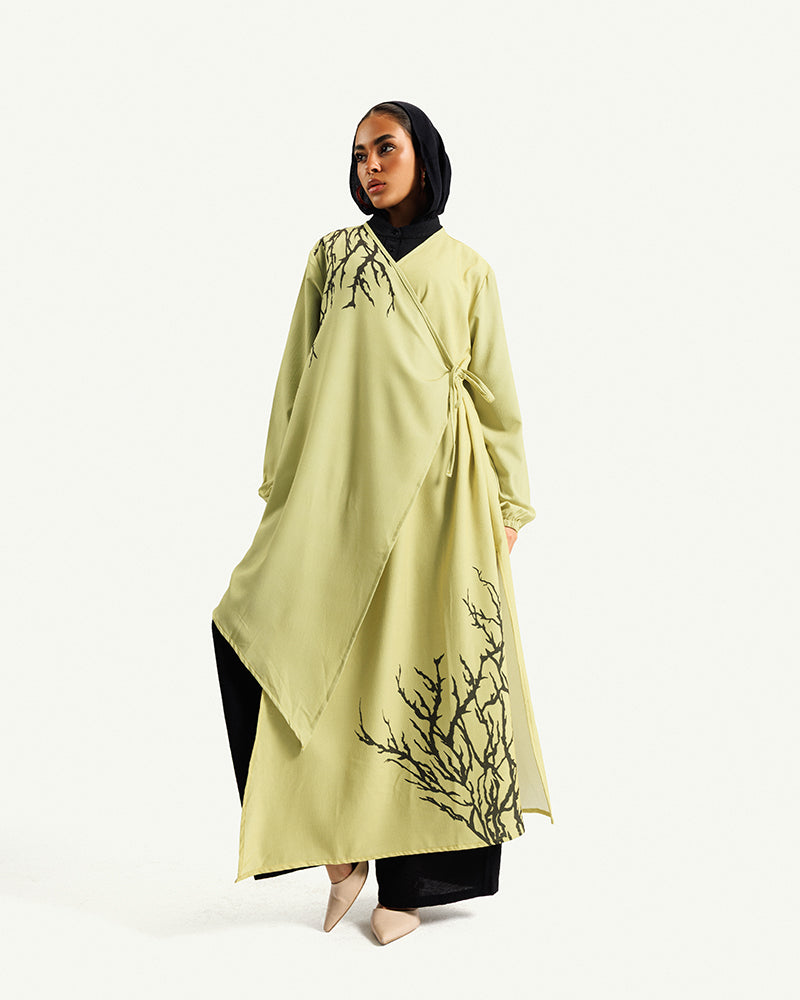 Jacquard Soft Drape Cardigan - 1298