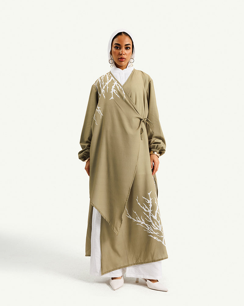Jacquard Soft Drape Cardigan - 1298