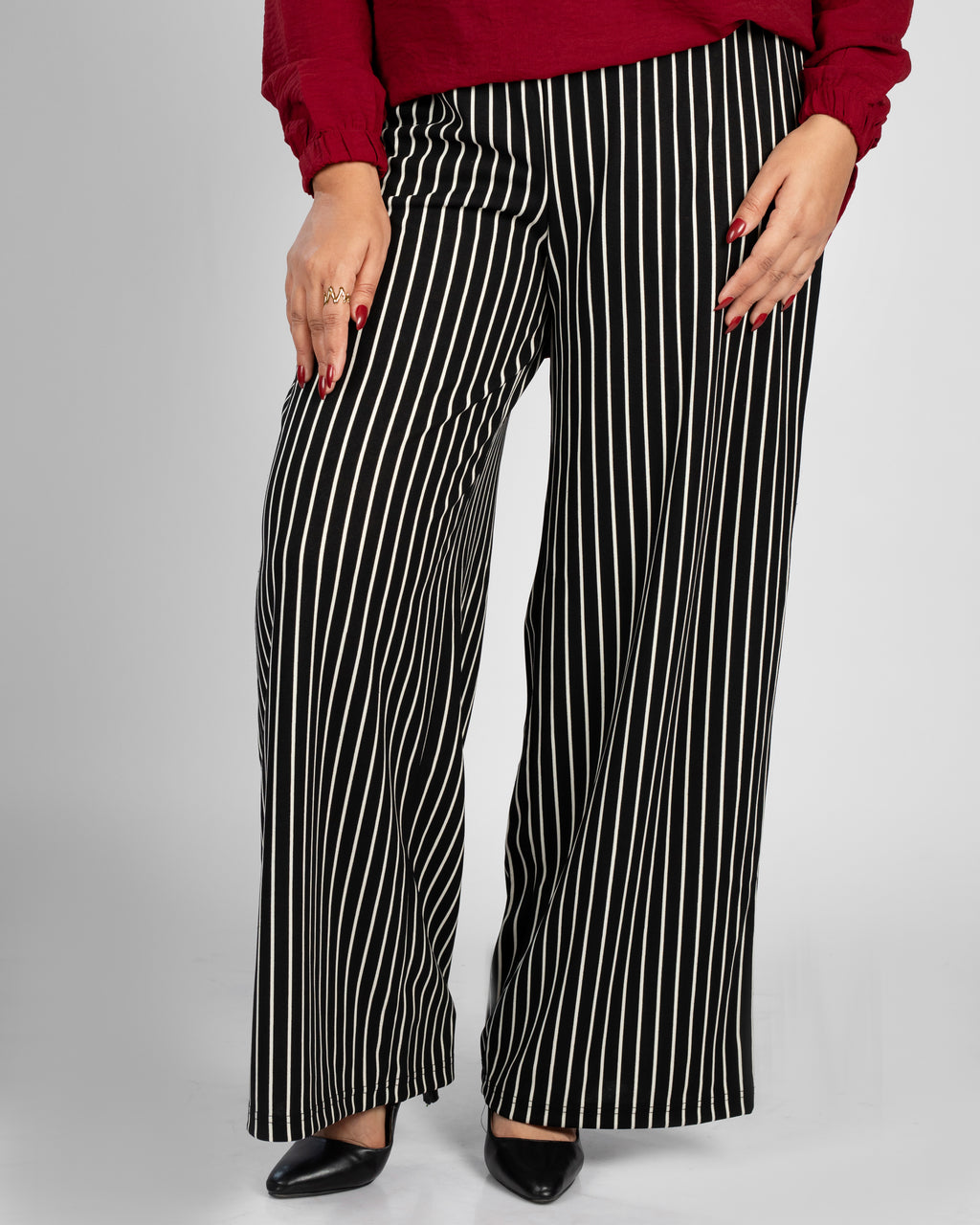 Basic Striped Pants - 1001