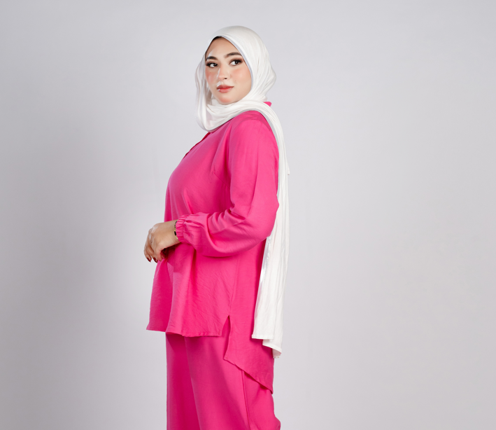 Basic long sleeve linen top 112/1