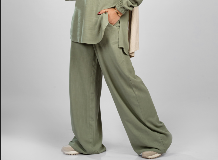 basic linen cotton pants - 840
