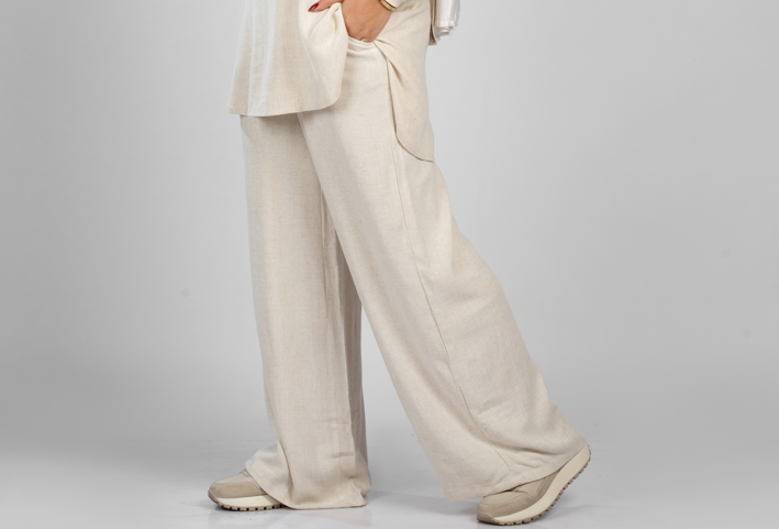 basic linen cotton pants - 840