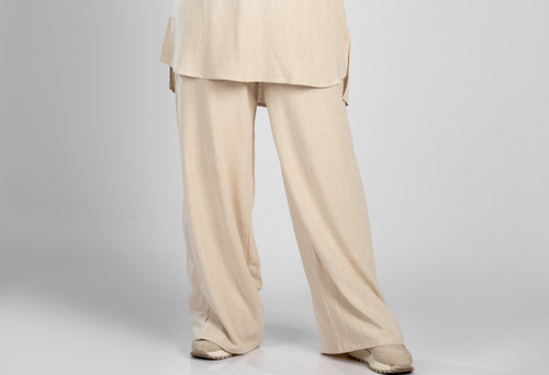 basic linen cotton pants - 840